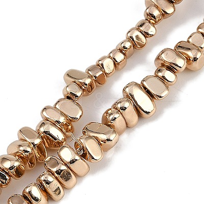 Electroplated Synthetic Non-magnetic Hematite Beads Strands G-I364-B01-LG-1