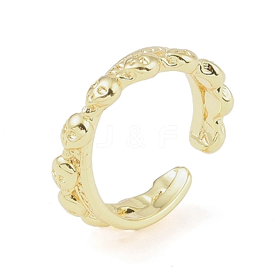 304 Stainless Steel Open Cuff Rings for Women RJEW-H229-02G-06-1