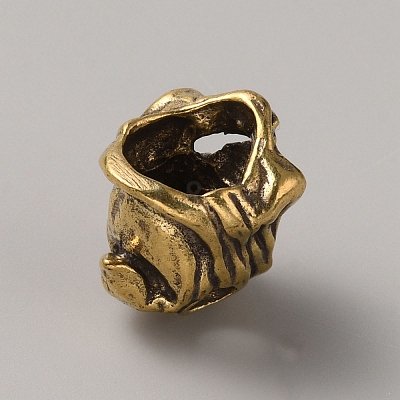 Brass EDC European Beads FIND-WH0161-50AG-1