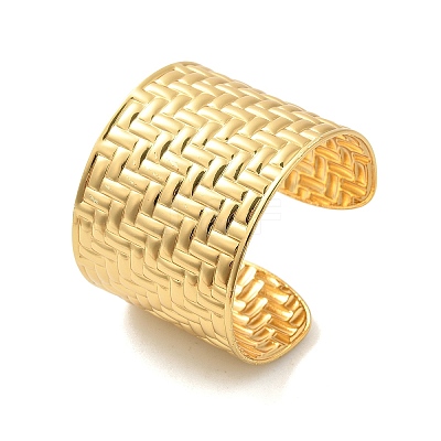 304 Stainless Steel Cuff Bangles for Women BJEW-Z096-05G-1