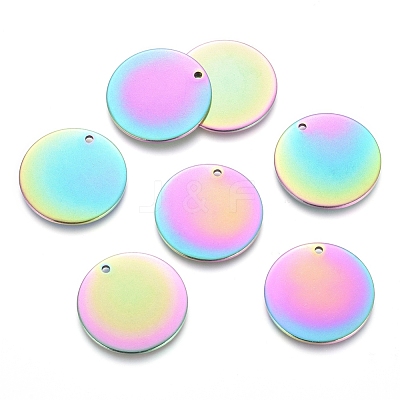 Ion Plating(IP) 304 Stainless Steel Pendants STAS-I124-03B-M-1