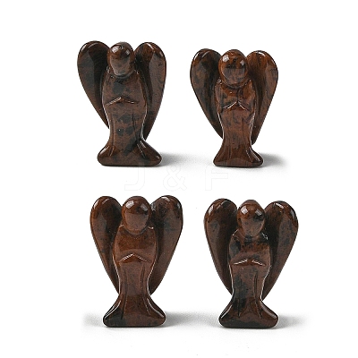 Natural Mahogany Obsidian Carved Angle Figurines GG-CBA9C2C-A22-1