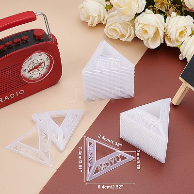 Plastic Triangle Speed Magic Cubes Base Holder Frame Accessories Puzzle Cube Organize ODIS-WH0005-67-1