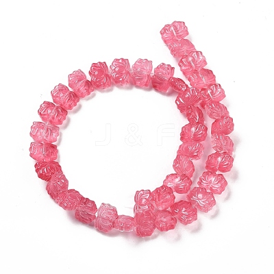 Transparent Glass Beads Strands GLAA-F114-01K-1