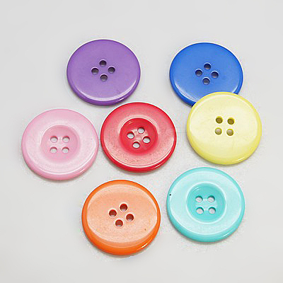 Resin Buttons RESI-D033-18mm-M-1
