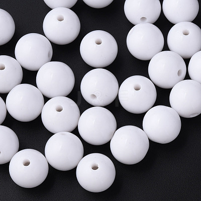 Opaque Acrylic Beads MACR-S370-C16mm-01-1