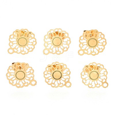 304 Stainless Steel Stud Earring Findings STAS-S079-35A-1