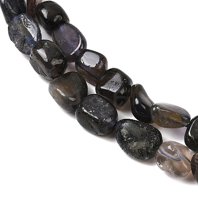 Natural Iolite/Cordierite/Dichroite Beads Strands G-A284-A02-02-1