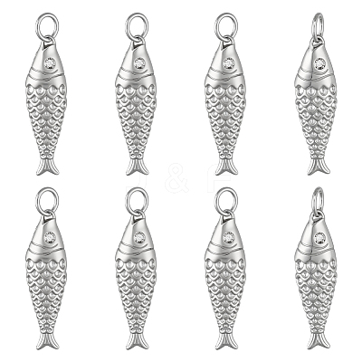 8Pcs Brass Pendants KK-BC0014-92P-1