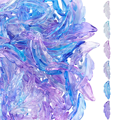 120Pcs 120Pcs 8 Colors Plastic Pendants FIND-SC0020-72-1