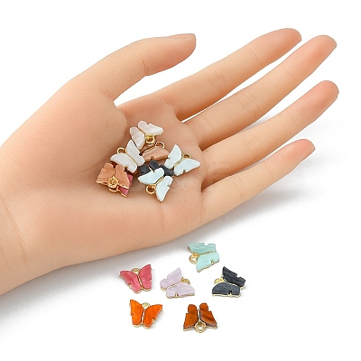 15Pcs Acrylic Charms MACR-YW0002-12KCG-1