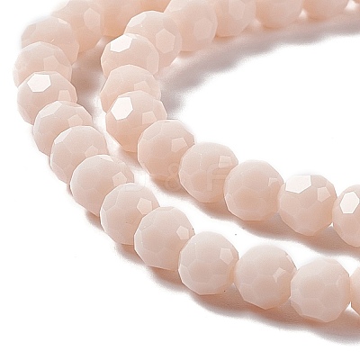 Faceted(32 Facets) Glass Beads Strands EGLA-J042-35B-03-1