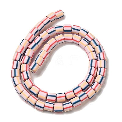 Polymer Clay Beads Strands CLAY-H006-01B-1