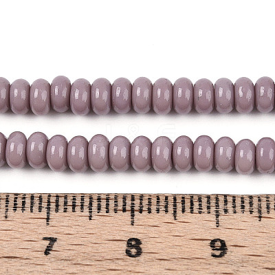Opaque Spray Painted Glass Beads GLAA-ZX008-4mm-18S-1