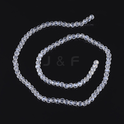 Electroplate Glass Beads Strands EGLA-R016-4m-25-1