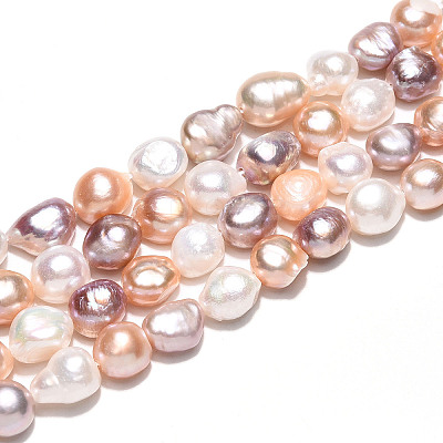 Natural Cultured Freshwater Pearl Beads Strands PEAR-N014-09A-1