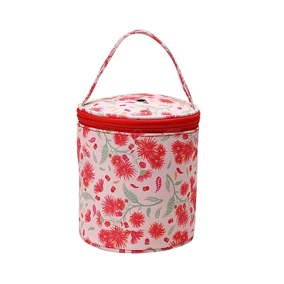 Oxford Zipper Knitting Bucket Bag with Handle PW-WG69279-01-1