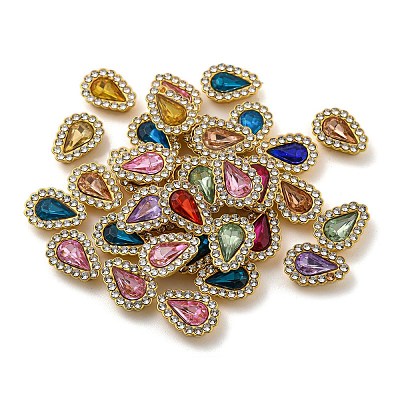 Acrylic Rhinetsone Cabochons FIND-C054-01G-1