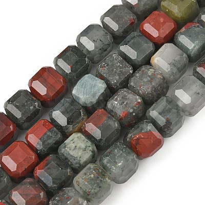 Natural African Bloodstone Beads Strands G-C267-A15-1
