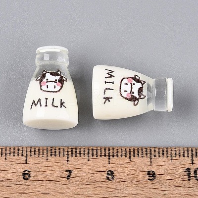 Printed Opaque Resin Milk Figurine Display Decorations RESI-N051-11B-1