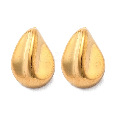 304 Stainless Steel Stud Earrings EJEW-D319-09A-G-1