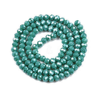 Electroplate Glass Beads Strands EGLA-A044-P4mm-A31-1
