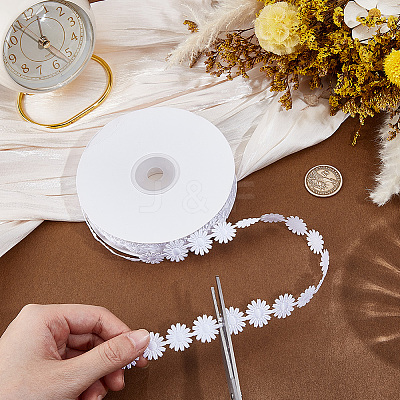 Daisy Polyester Lace Ribbon OCOR-CY0004-18-1