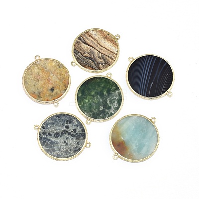 Natural Gemstone Links connectors G-L514-017-1