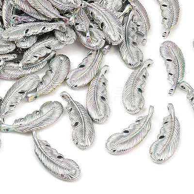 UV Plating Opaque CCB Plastic Beads MACR-L007-25-1