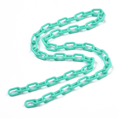 Handmade Opaque Acrylic Paperclip Chains KY-S166-002C-1