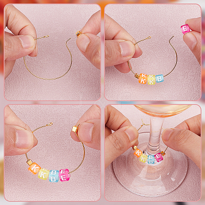 DIY Wine Glass Charm Making Kit DIY-AR0005-21-1