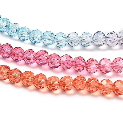 Transparent Painted Glass Beads Strands X1-DGLA-A034-T3mm-A11-1