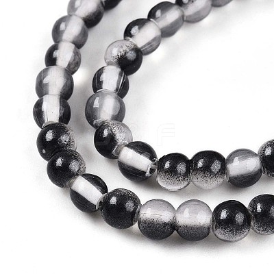 Baking Paint Transparent Glass Beads X1-DGLA-N011-4mm-10-1