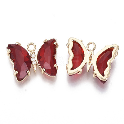 Glass Pendants GLAA-T021-24D-1