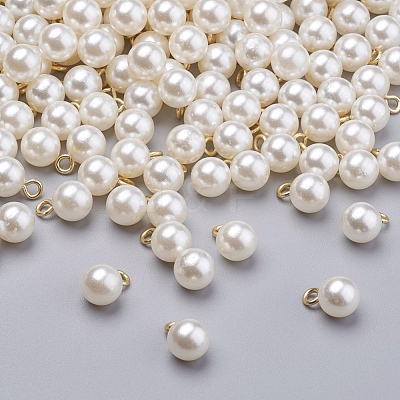 Acrylic Pearl Pendants IFIN-I031-01G-1