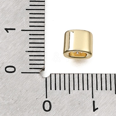 Brass Micro Pave Clear Cubic Zirconia Beads CU-CBAA19F-01G-A-1