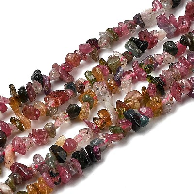 Natural Multicolor Tourmaline Beads Strands G-F328-37A-1