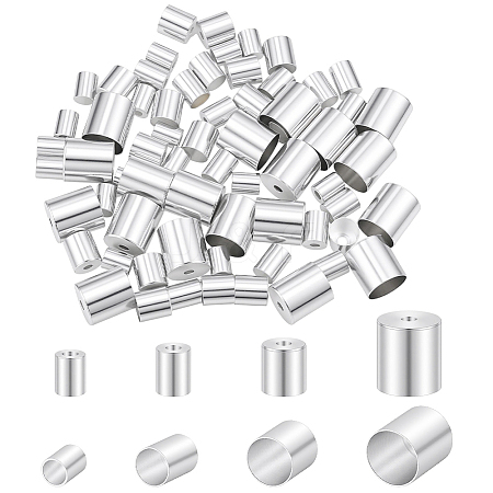 80Pcs 4 Styles Brass Cord Ends KK-BBC0025-66-1