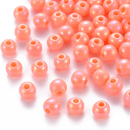 Opaque Acrylic Beads MACR-S370-D6mm-SS2109-1