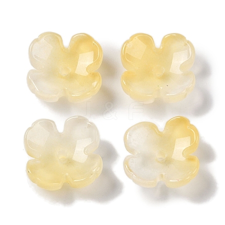 Baking Paint Glass Bead Caps GLAA-S202-04F-1