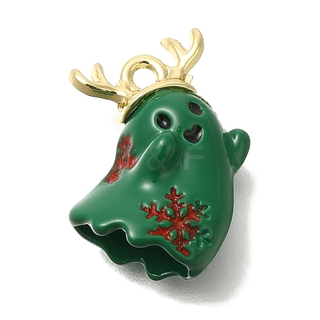 Christmas Theme Alloy Enamel Pendants ENAM-B025-01F-02G-1