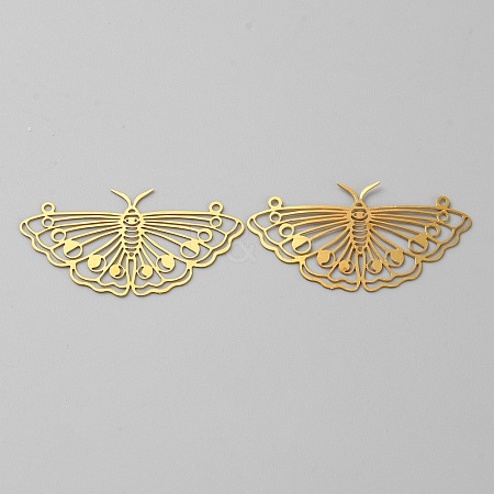 Hollow Brass Pendants KK-CJC0009-02C-04-1
