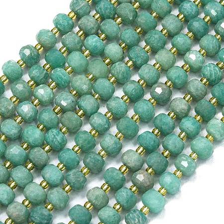 Natural Amazonite Beads Strands G-K389-E02-01-1