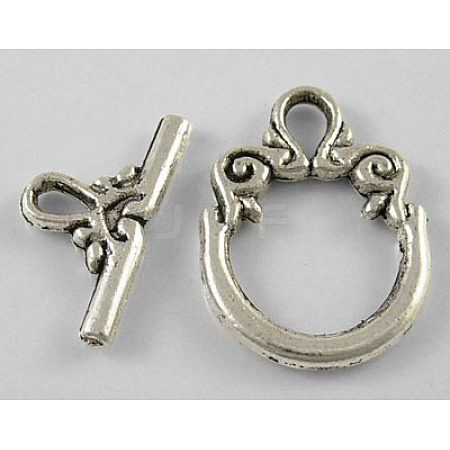 Tibetan Style Alloy Toggle Clasps LS-LF1009Y-1