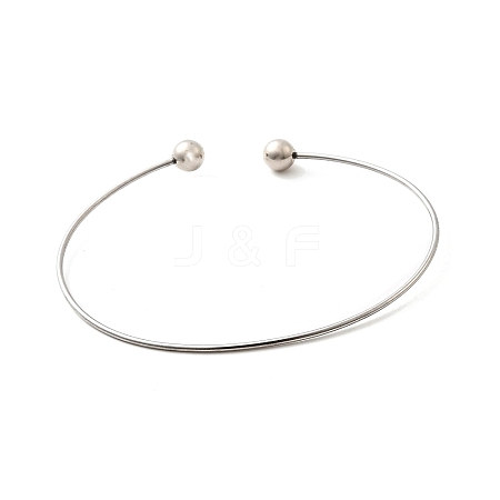 1.2MM 201 Stainless Steel Cuff Bangle Making BJEW-Z144-01P-01-1