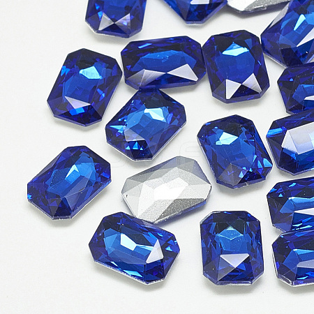 Pointed Back Glass Rhinestone Cabochons RGLA-T079-8x10mm-11-1