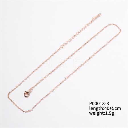 Fashionable Stainless Steel Lightweight Chain Necklace for Clothing and Accessories TK5574-5-1