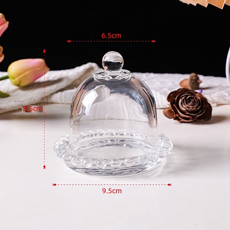 Transparent Glass Jewelry Storage Box PW-WGE5865-08-1