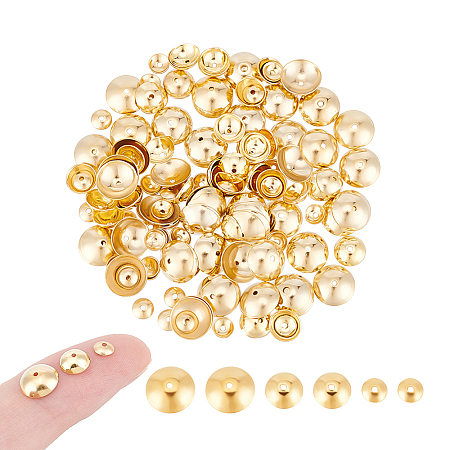 180Pcs 3 Styles 304 Stainless Steel Bead Caps STAS-UN0058-03-1