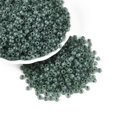 6/0 Transparent Inside Colours Glass Seed Beads SEED-N008-08D-1